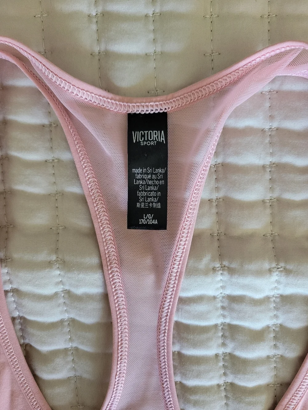 Victoria Sport Pink Racerback Tank - Picture 2 of 5